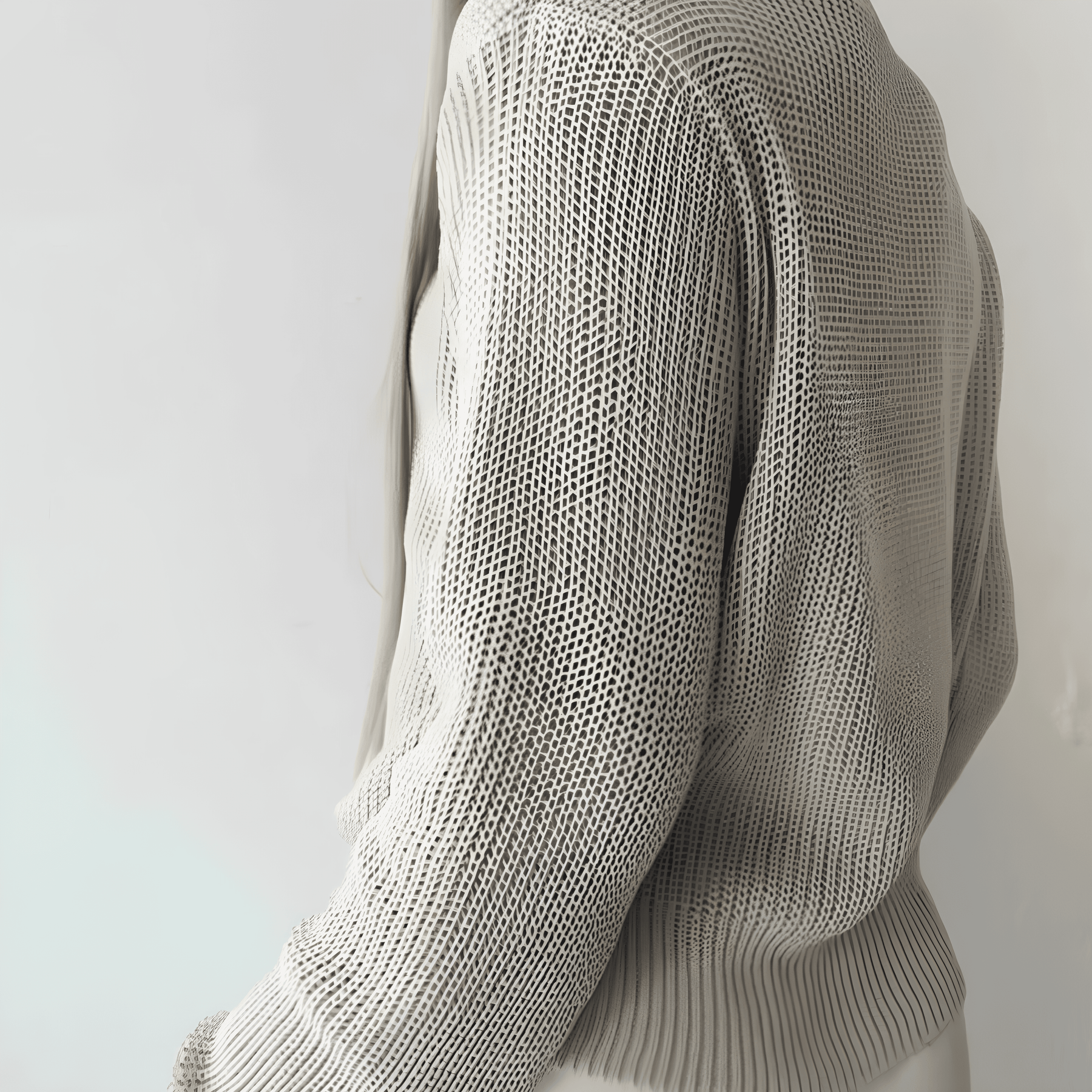 Suéter Feminino de Tricot Creme