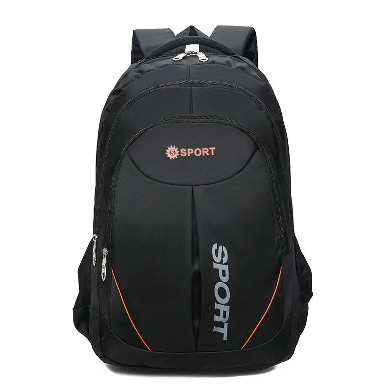 Mochila Unissex de Nylon Impermeável com Grande Capacidade para Notebook Viagem e Uso Diário