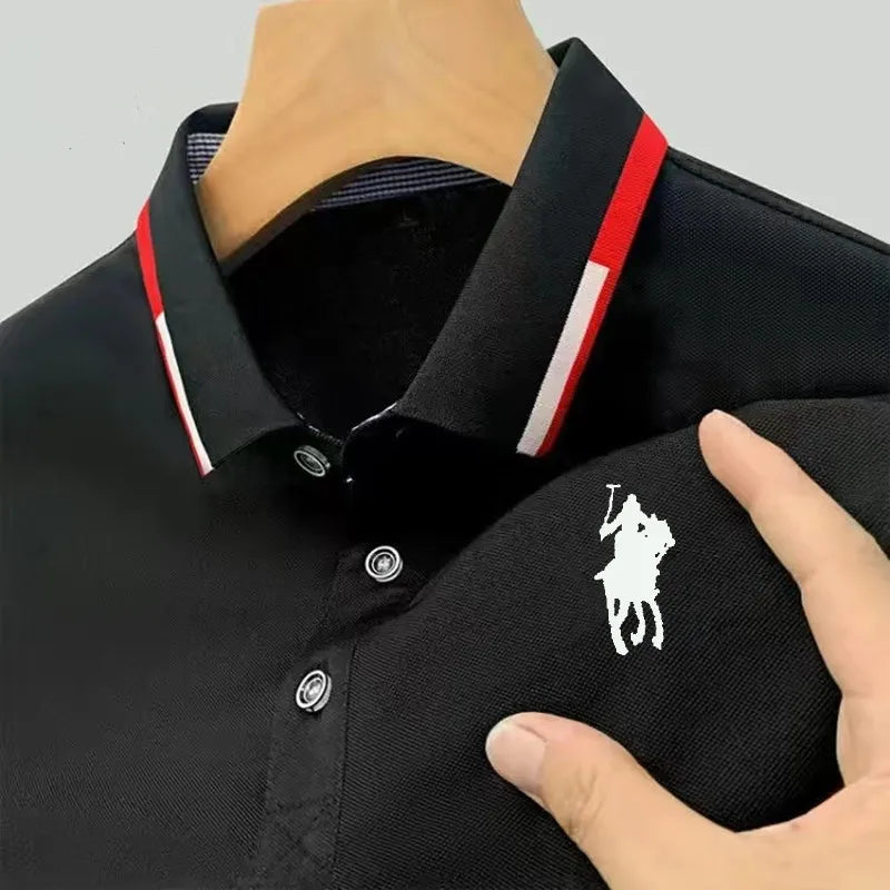 Camisa Masculina Polo Casual Simples Manga Curta ( PROMOÇÃO DE OUTUBRO )