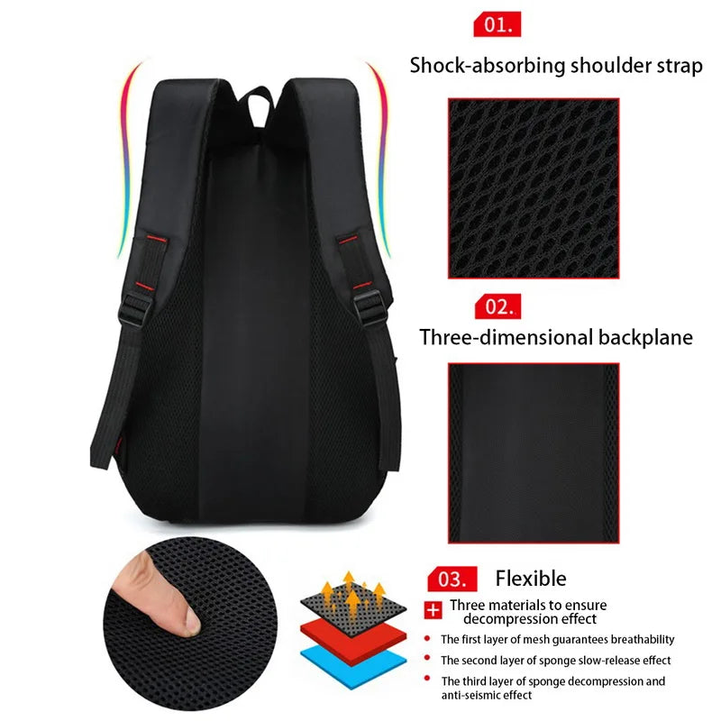 Mochila Masculina com Grande Capacidade Design Casual e Multifuncional