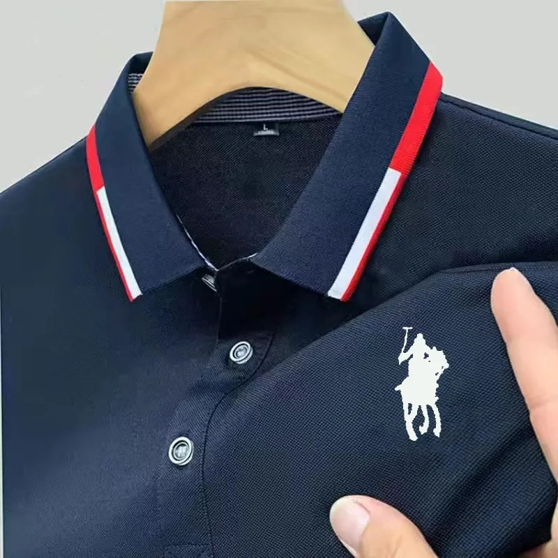 Camisa Masculina Polo Casual Simples Manga Curta ( PROMOÇÃO DE OUTUBRO )