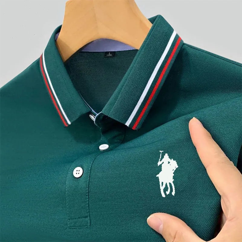 Camisa Masculina Polo Casual Simples Manga Curta ( PROMOÇÃO DE OUTUBRO )