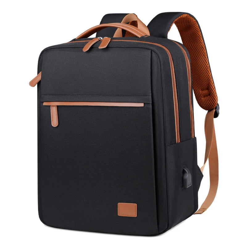 Mochila Feminina para Viagem e Trabalho com Porta USB e Compartimento para Notebook