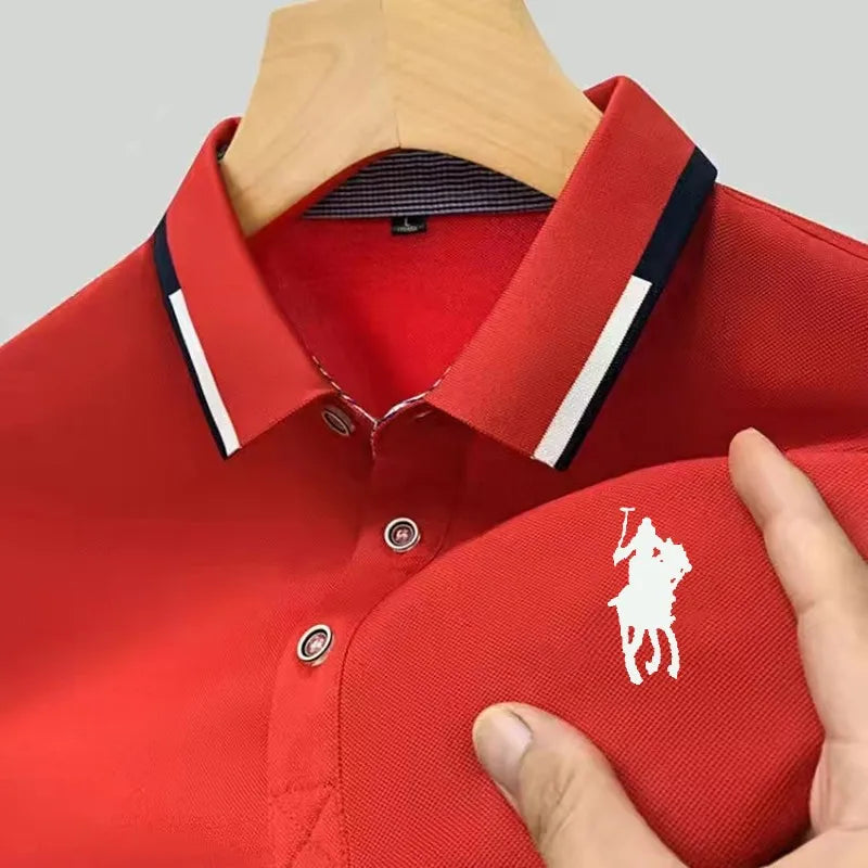 Camisa Masculina Polo Casual Simples Manga Curta ( PROMOÇÃO DE OUTUBRO )