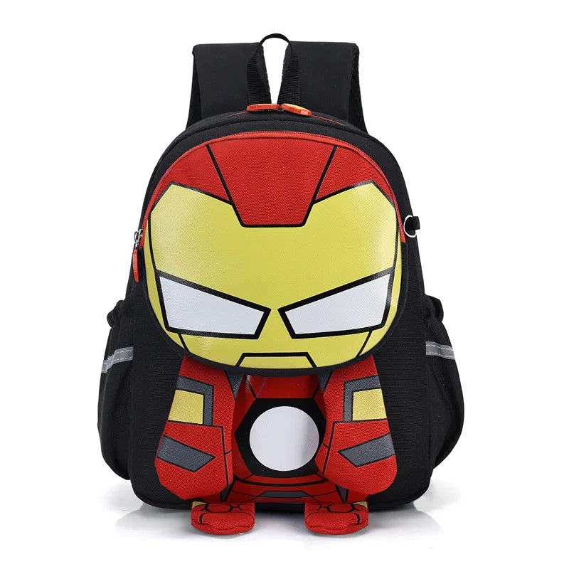 Mochila Infantil Homem-Aranha, Capitão América e Homem de Ferro — Modelo para Meninos