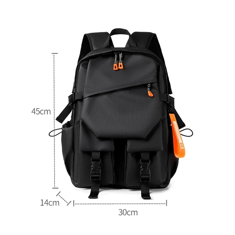 Mochila Masculina Grande Capacidade e Material Impermeável para Viagem e Uso Escolar