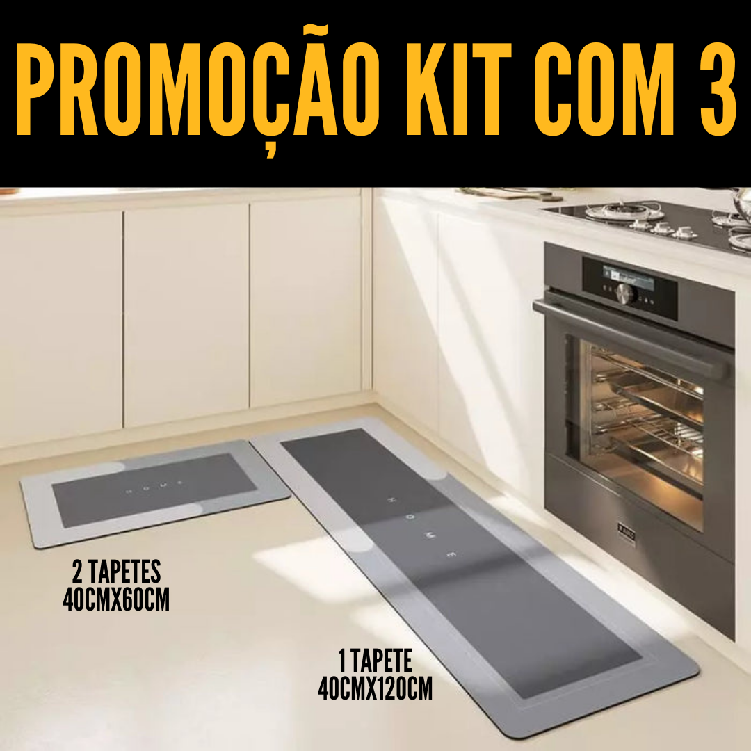 Tapete Antiderrapante e Absorvente Premium PROMOÇÃO DE OUTUBRO