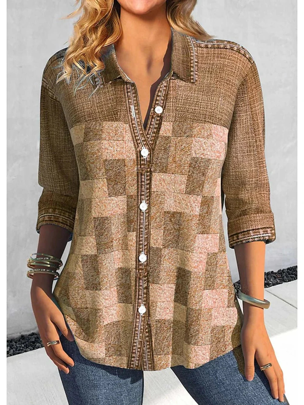 Camisa Feminina Xadrez