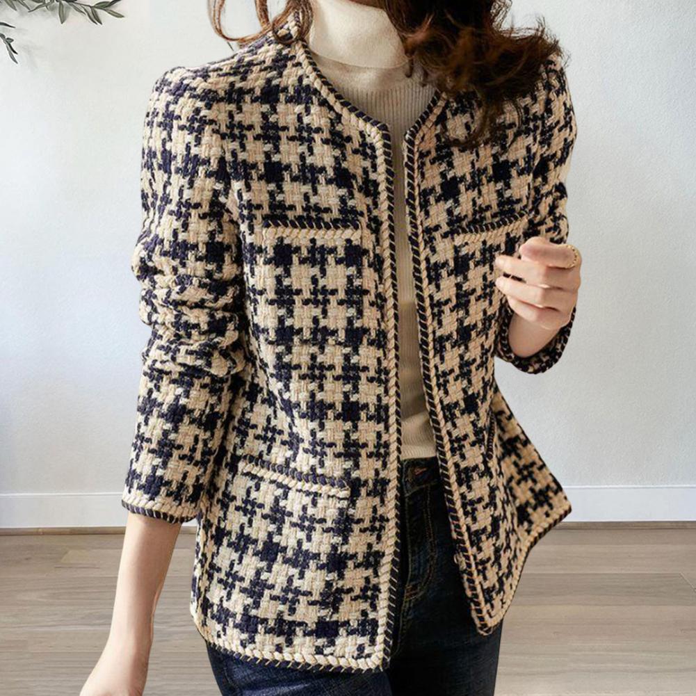 Casaco Feminino Vintage Xadrez