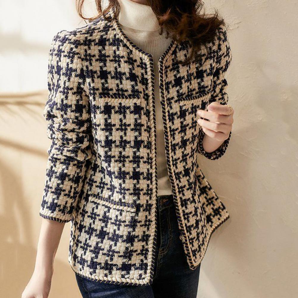 Casaco Feminino Vintage Xadrez