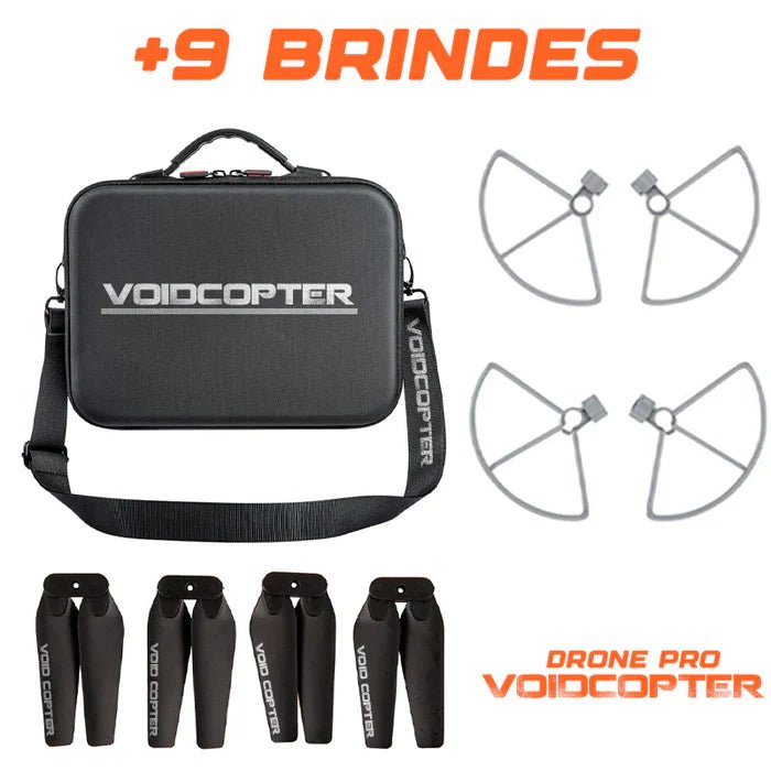 Drone Profissional 5KM com Câmera Dupla 4K HDR - VoidCopter + BRINDES (PROMOÇÃO DE OUTUBRO )