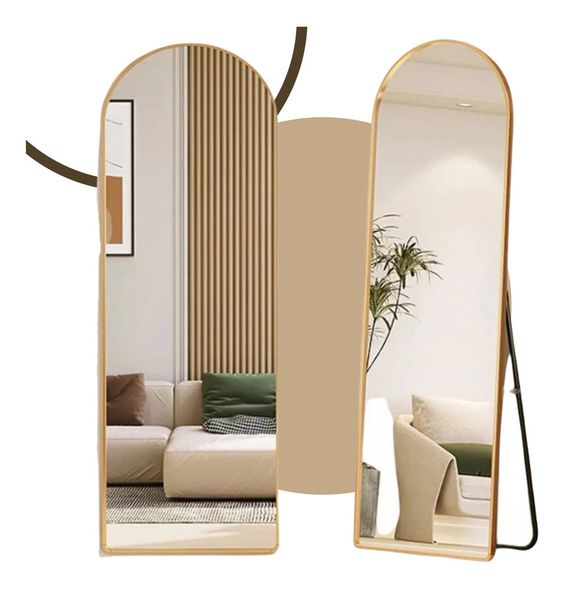 Espelho Pinterest Grande com Suporte e Moldura Dourada - PROMOÇÃO OUTUBRO