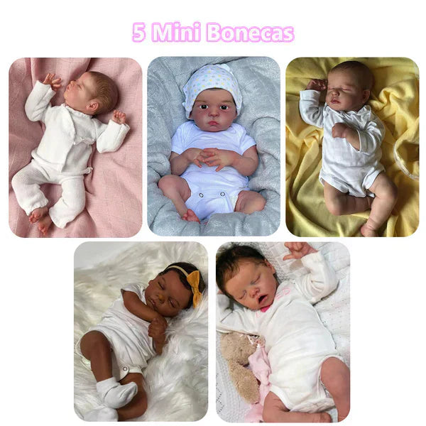 Mini Boneca BebeReborn - (Ganhe Roupinha GRÁTIS!) - PROMOÇÃO OUTUBRO