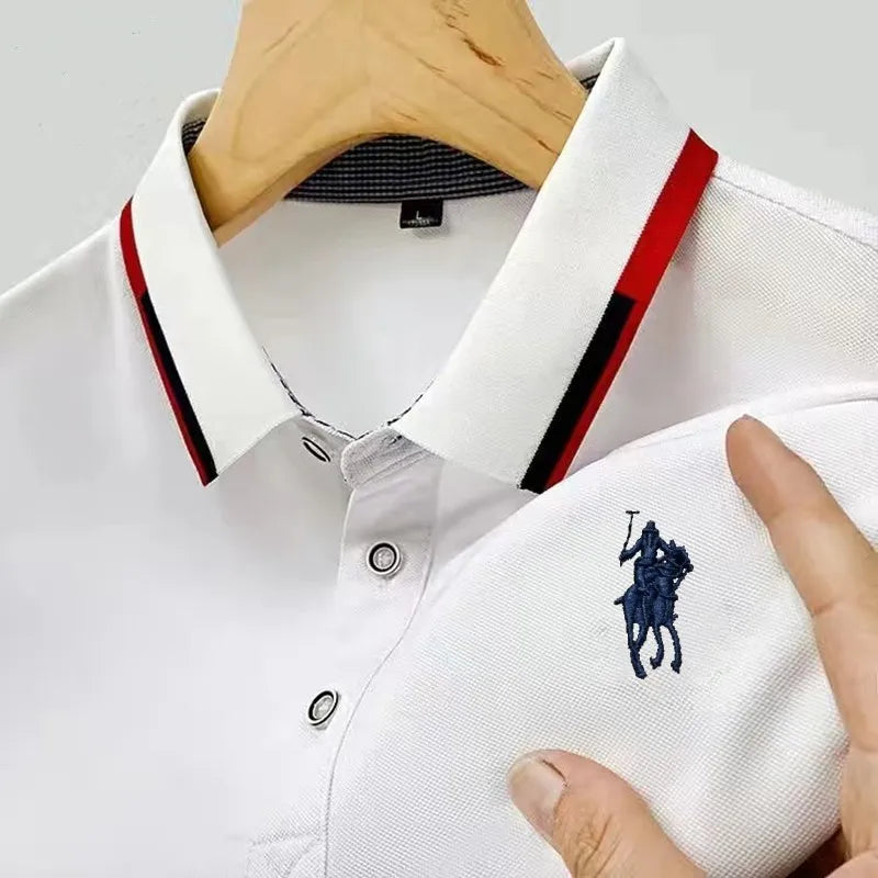 Camisa Masculina Polo Casual Simples Manga Curta ( PROMOÇÃO DE OUTUBRO )