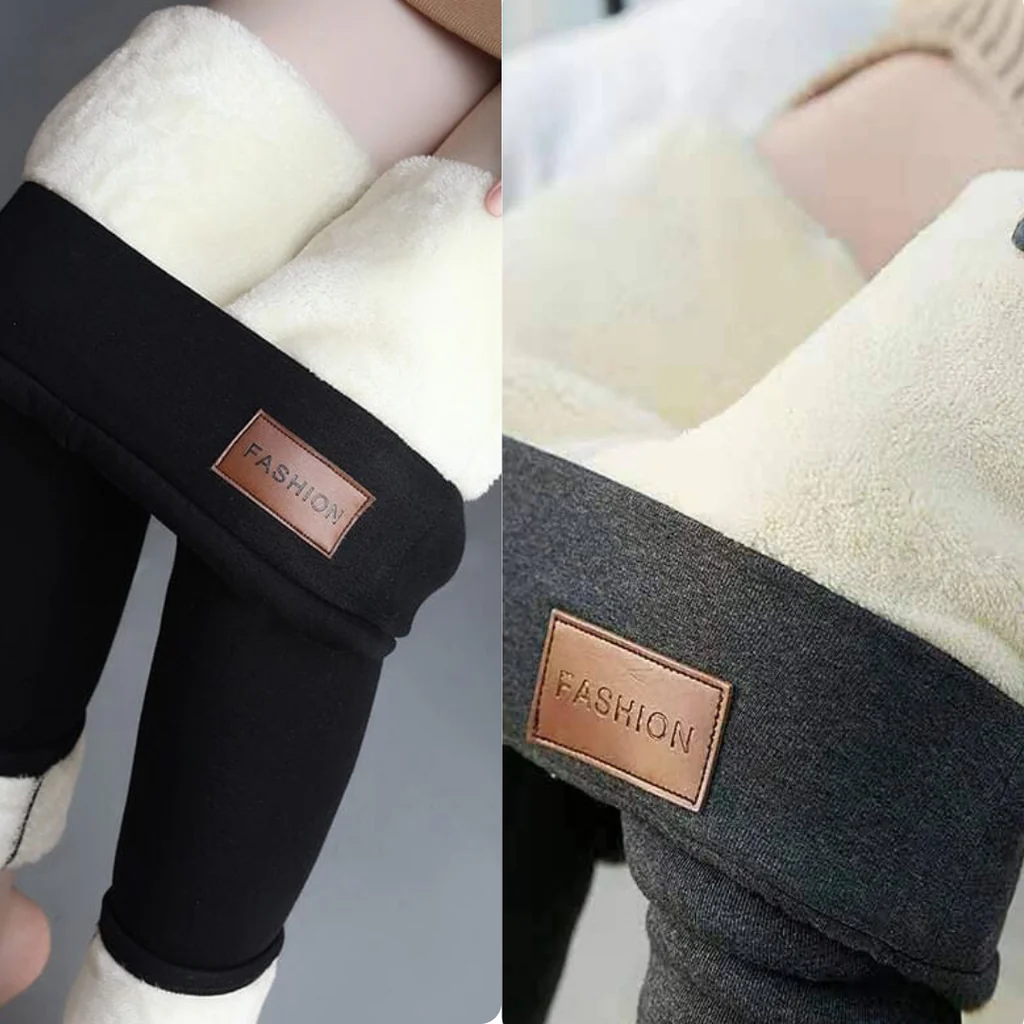 Calça Legging Térmica Forrada Com Lã
