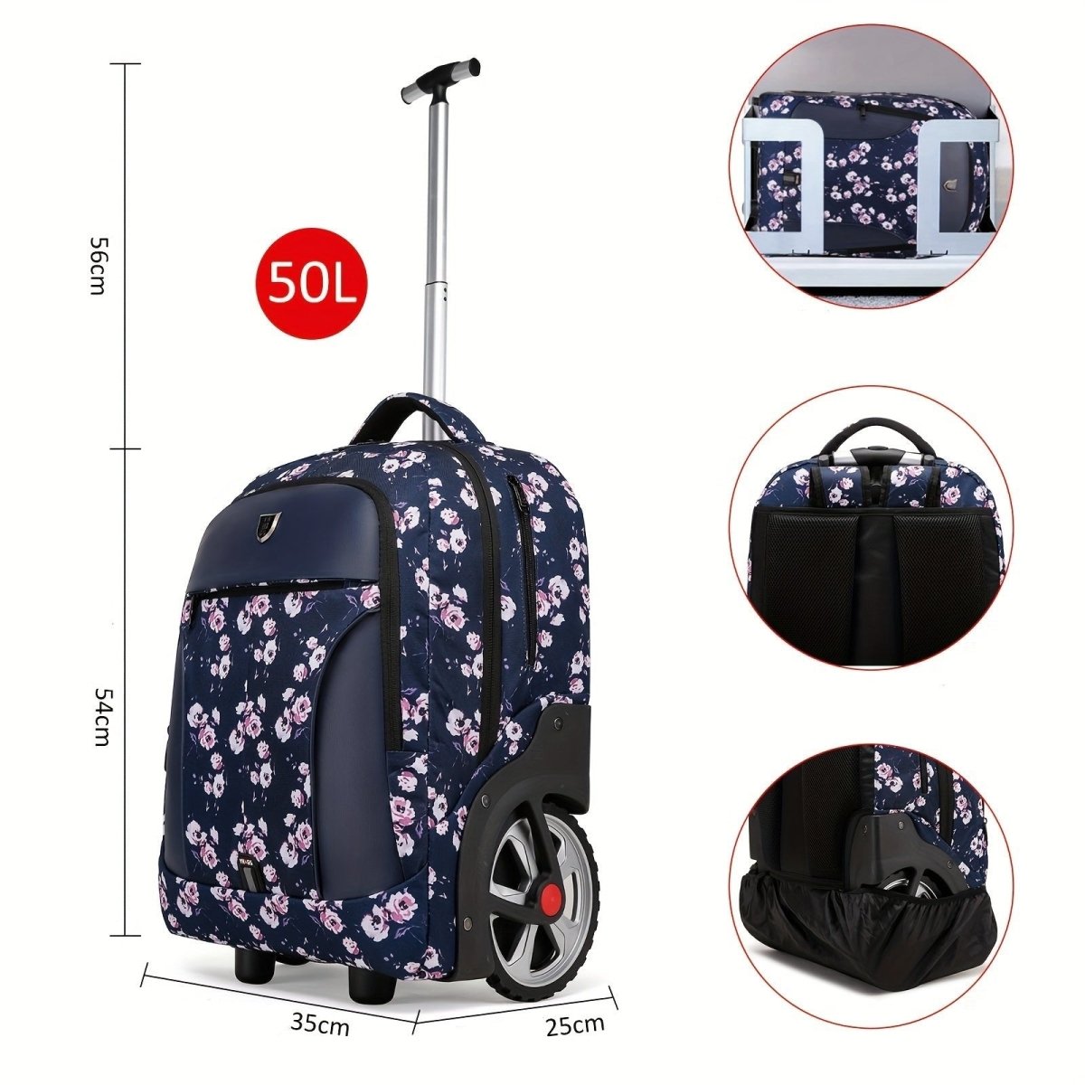 Mochila de Viagem com Rodas Florida - PROMOÇÃO OUTUBRO