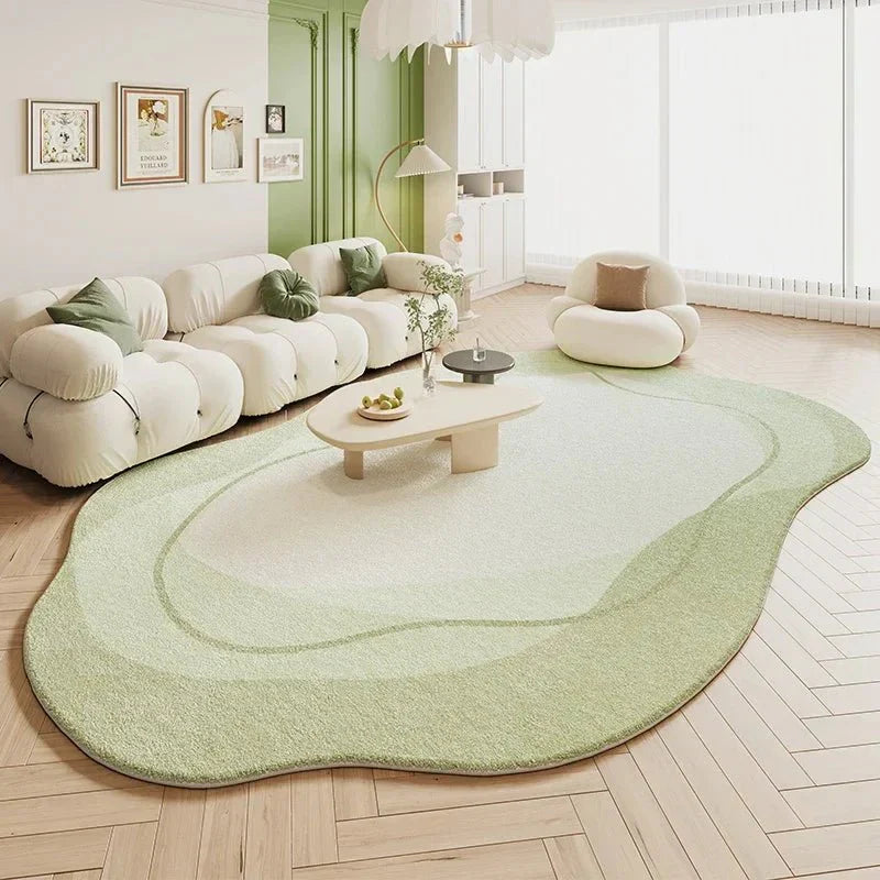 Tapete Sala De Estar Creme Irregular - PROMOÇÃO OUTUBRO