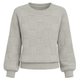 Suéter Feminino de Tricot Cinza