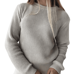 Suéter Feminino de Tricot Creme