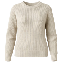 Suéter Feminino de Tricot Creme