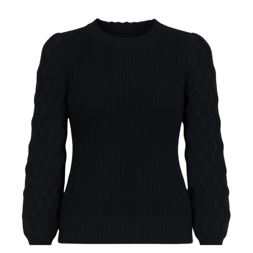 Suéter Feminino de Tricot Preto