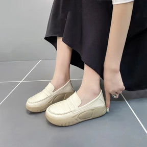 Mocassim Anatômico Feminino de Couro | FashionEase
