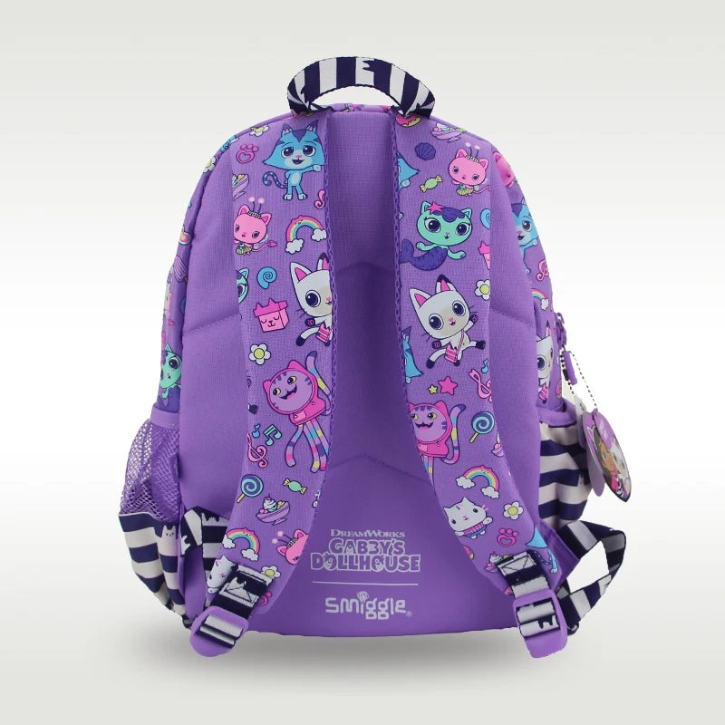Mochila Infantil Gabby’s Dollhouse com Alças Confortáveis e Tamanho 14”