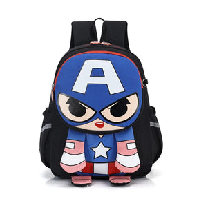 Mochila Infantil Homem-Aranha, Capitão América e Homem de Ferro — Modelo para Meninos