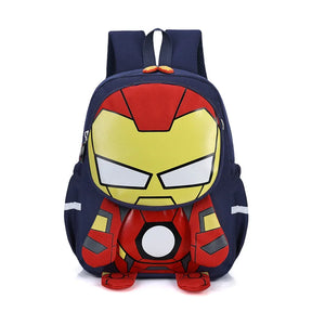 Mochila Infantil Homem-Aranha, Capitão América e Homem de Ferro — Modelo para Meninos