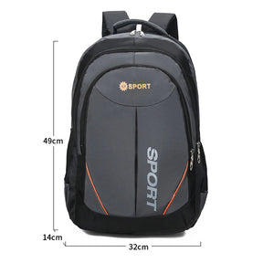 Mochila Unissex de Nylon Impermeável com Grande Capacidade para Notebook Viagem e Uso Diário