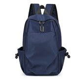 Mini Mochila Masculina Preta em Lona Impermeável com Design Fashion para Escola, Esporte e Viagem