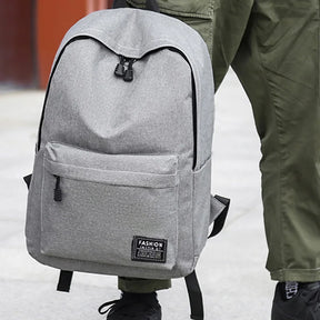 Mochila Escolar Unissex Versátil 15” em Tecido Oxford Lavável para Laptop