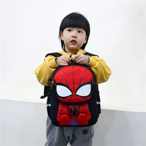 Mochila Infantil Homem-Aranha, Capitão América e Homem de Ferro — Modelo para Meninos