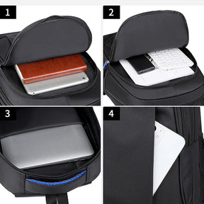 Mochila Masculina em Oxford Impermeável para Notebook com Design Executivo