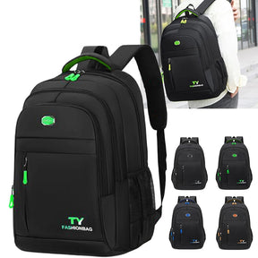 Mochila Escolar Unissex de Grande Capacidade Estilo Casual