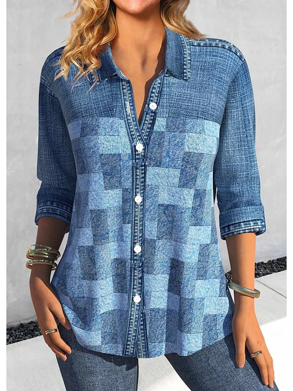 Camisa Feminina Xadrez
