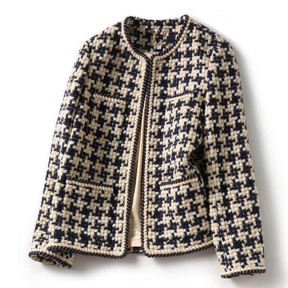 Casaco Feminino Vintage Xadrez