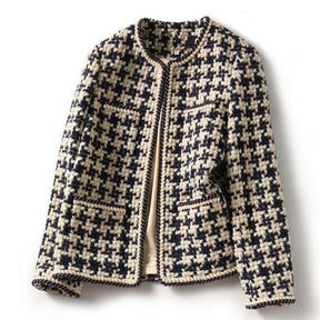 Casaco Feminino Vintage Xadrez