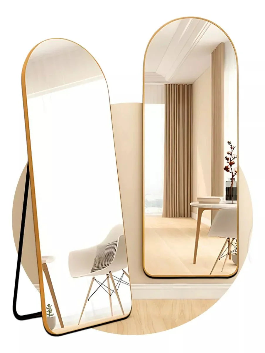 Espelho Pinterest Grande com Suporte e Moldura Dourada - PROMOÇÃO OUTUBRO