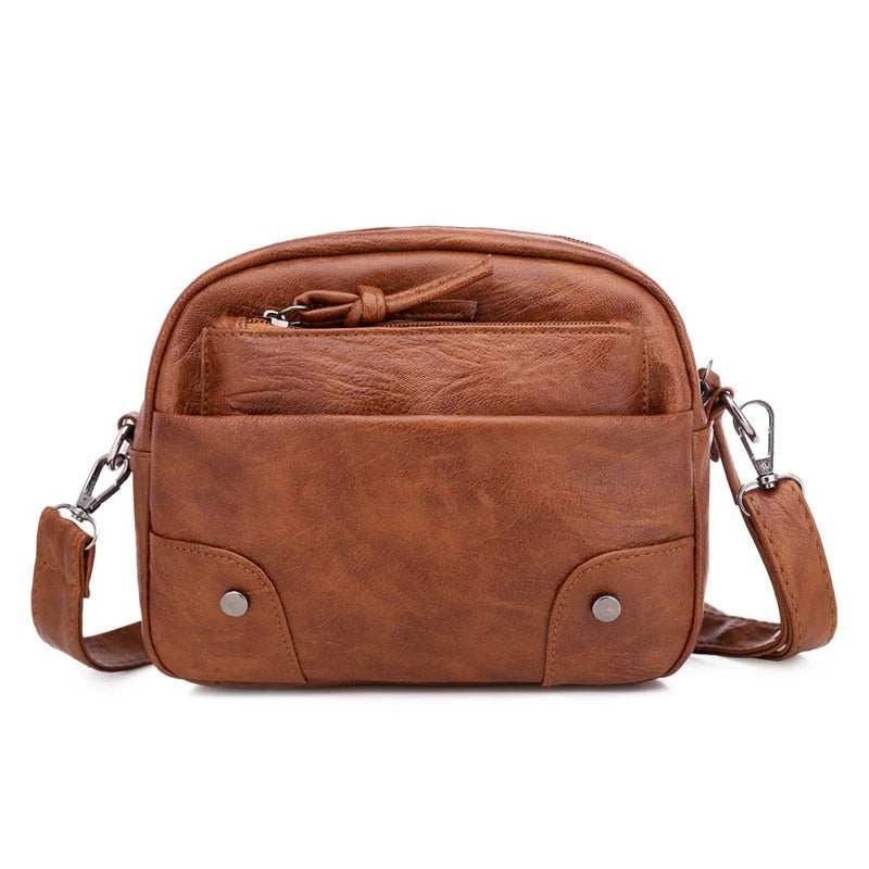 Bolsa Feminina de Couro Mannuela [Compre 1 Leve 2]